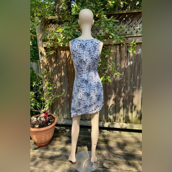 Animal Print Asymmetrical Mini Dress - Picture 9 of 14